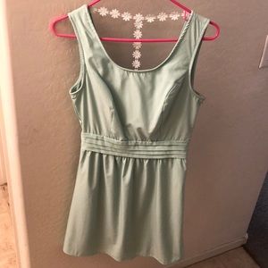 Backless mint dress